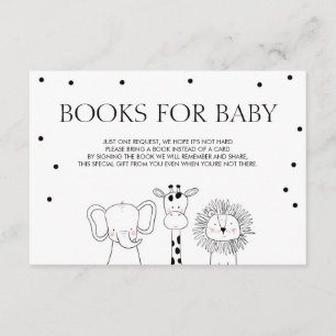 Babybücher Bringen Sie ein Buch Safari Tiere Jungl Begleitkarte