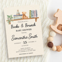 Babybücher und Brunch Neutrale Babyparty
