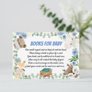 Babybuchkarte für Niedliche Landtiere Begleitkarte
