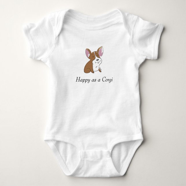 BabyCorgi Baby Strampler (Vorderseite)