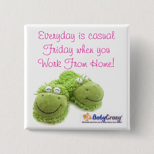 BabyCrazy Logo, Knopf. Button (Vorderseite)