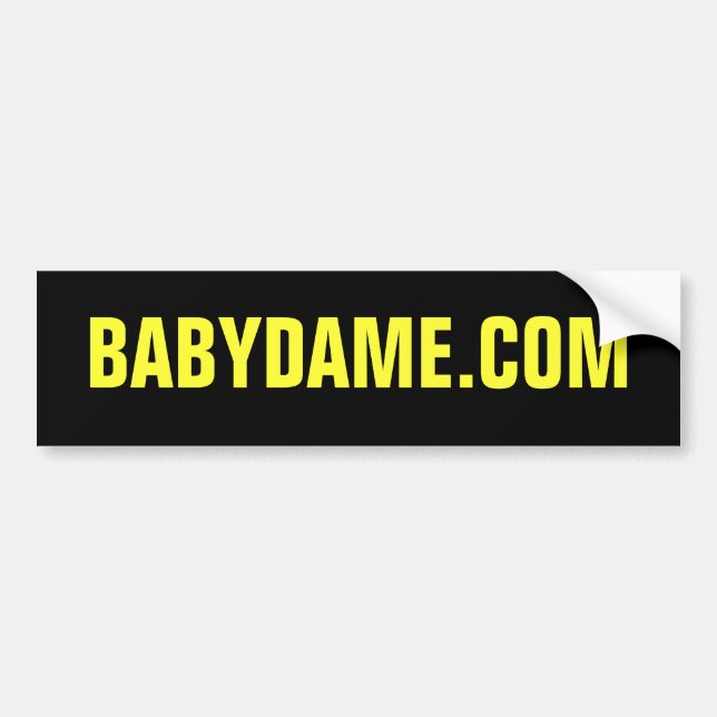 BABYDAME.COM Autoaufkleber (Vorne)