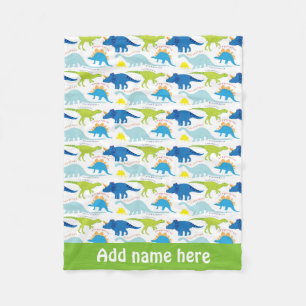Babydinosaurier-Muster Fleecedecke