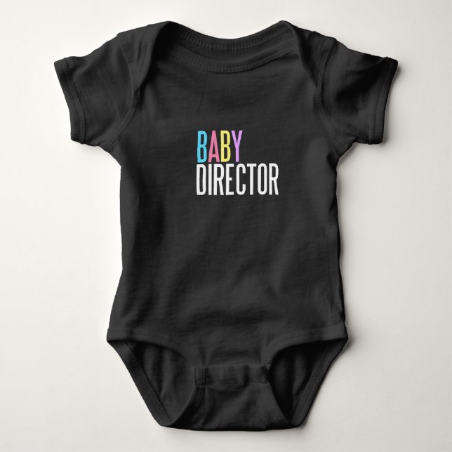Babydirektor Jersey-Bodysuitdunkelheit Baby Strampler (Vorderseite)