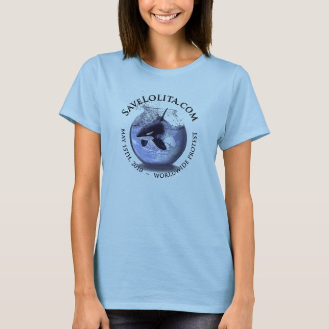 Babydoll Lolita Worldwild Protest-Shirt T-Shirt (Vorderseite)