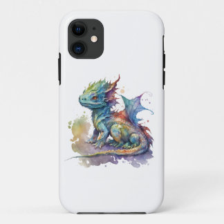 Babydrache mit Wasserfarbe, knuddeliges iPhone 11  Case-Mate iPhone Hülle