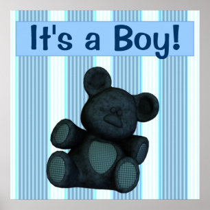 Babyduschbanner/Poster individuell anpassbar Es is Poster