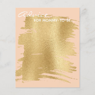 Babyduschberatungskarte "Classic Gold/Pink"