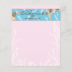 Babyduschberatungskarte "Pink Turtle"