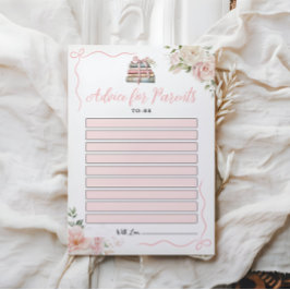 Babyduschberatungskarten für Eltern, die noch zu s