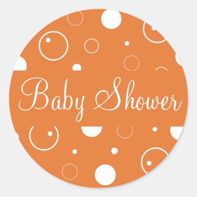 Babyduschbubbles Umschlag Aufkleber Siegel (Vorderseite)