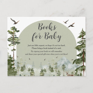 Babyduschbücher für Junge Pine Tree Forest Postkarte