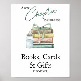 Babyduschbücher für Wasserfarben - Karten und Gesc Poster