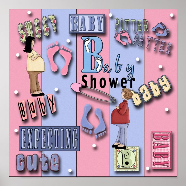 Babydusche 1Poster Print Poster (Vorne)