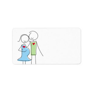 Babydusche-Adressbezeichnungen / Geschenkartikel,  Adressaufkleber