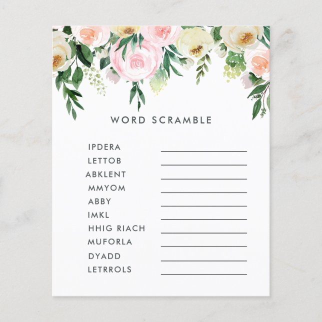 Babydusche Aquarell (Vorderseite)