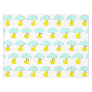 Babydusche aus Gummi mit Regenschirm Tischdecke