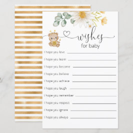 Babydusche aus Honey Bear für Babykarten