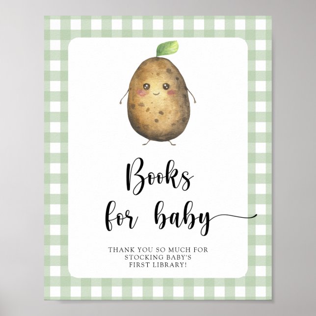 Babydusche aus Kartoffeln - Bücher für Kinder Poster (Vorne)