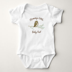 Babydusche aus Owl Woodland Baby Strampler