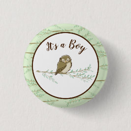 Babydusche aus Owl Woodland Button
