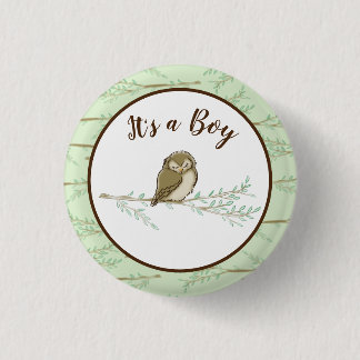 Babydusche aus Owl Woodland Button