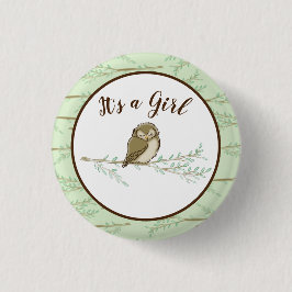 Babydusche aus Owl Woodland Button