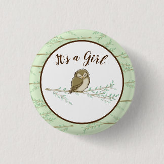 Babydusche aus Owl Woodland Button