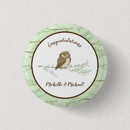 Babydusche aus Owl Woodland Button