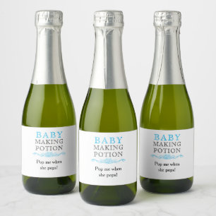 Babydusche Baby Maaking Tränke bevorzugen Sky Blu