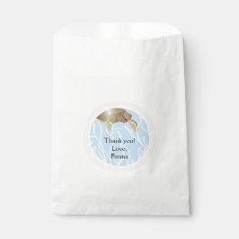 Babydusche, Baby Sea Turtle, Cream/Blue Geschenktütchen