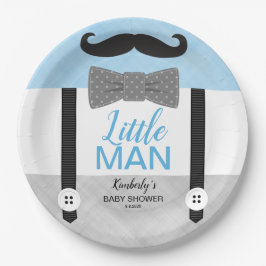 Babydusche Babyblau Kindermotiv Pappteller
