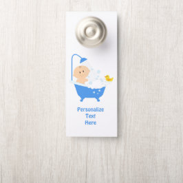 Babydusche Badewanne Bad Personalisierte Toilette Türanhänger
