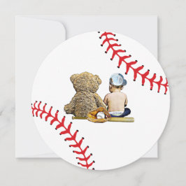 Babydusche Baseball als Einladung