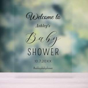 Babydusche Begrüßung Acrylzeichen Acrylschild