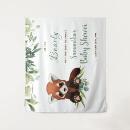 Babydusche Begrüßungssignatur Niedlicher Panda-Bär Wandteppich