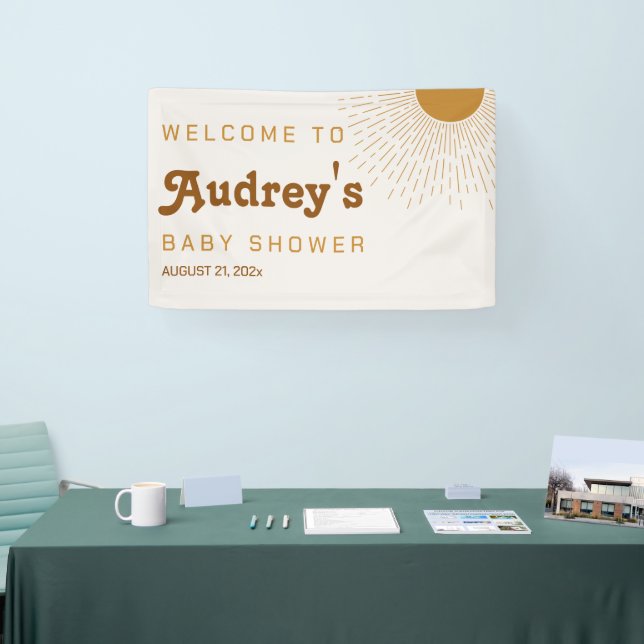 Babydusche Begrüßungszeichen kommt hier der Sohn Banner (Messe)