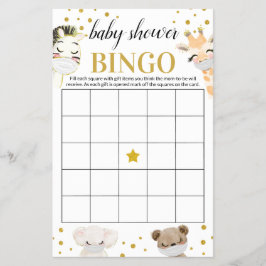 Babydusche Bingo-Karte Flyer