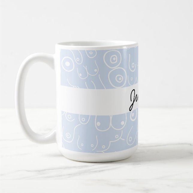 Babydusche blau kaffeetasse (Links)