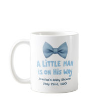 Babydusche Blue Bow Krawatte Little Man Tasse