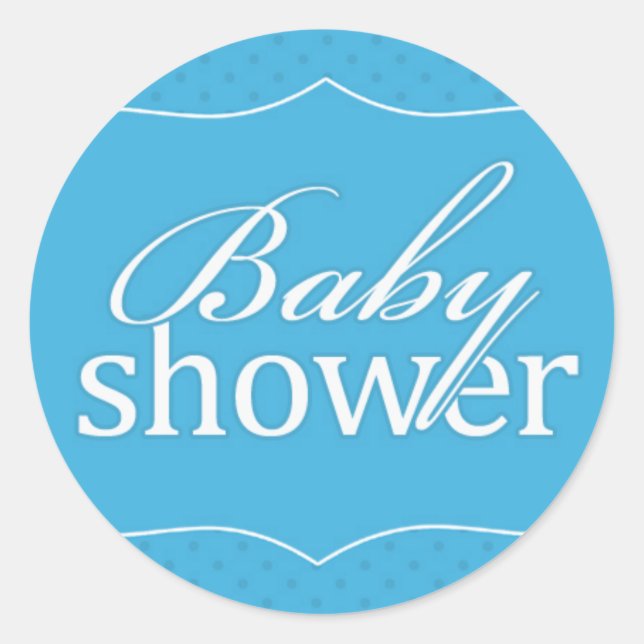Babydusche Blue Sticker (Vorderseite)