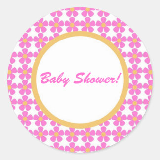 Babydusche Blume Aufkleber