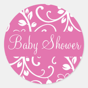 Babydusche Blütenrebe Aufkleber Siegel