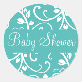 Babydusche Blütenrebe Aufkleber Siegel