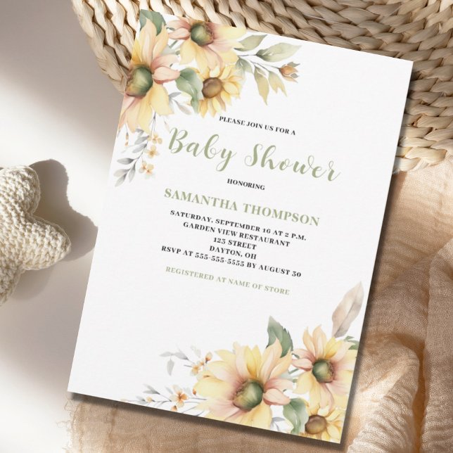 Babydusche botanisch einladung (Von Creator hochgeladen)