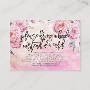 Babydusche bringen Sie bitte ein Buch anstelle ein Begleitkarte