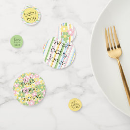 Babydusche Confetti florales Picknick Konfetti