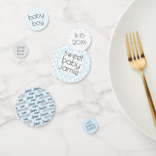 Babydusche Confetti Snips und Schnecken Blue N Gra Konfetti