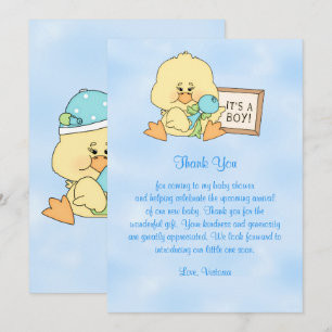 Babydusche Danke Baby Duck Einladung