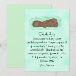 Babydusche danke Ihnen Gender Neutral Ethnic Einladung